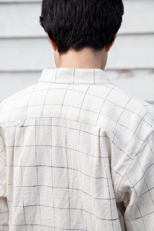 Jesse Kamm Classic Button Down | ivory windowpane Jesse Kamm Classic Button Down | ivory windowpane