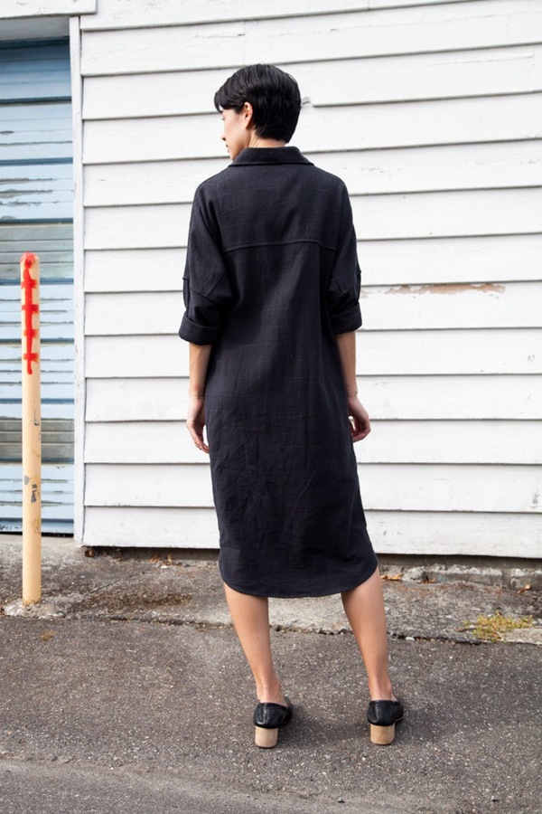 Jesse Kamm Day Shift | charcoal plaid Jesse Kamm Day Shift | charcoal plaid