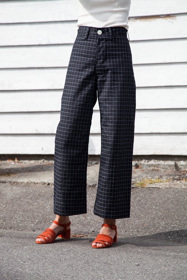 Jesse Kamm Sailor Pant | black windowpane Jesse Kamm Sailor Pant | black windowpane