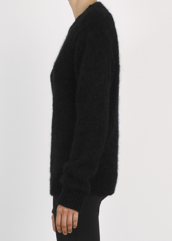 Unisex complexgeometries husk sweater | black Unisex complexgeometries husk sweater | black