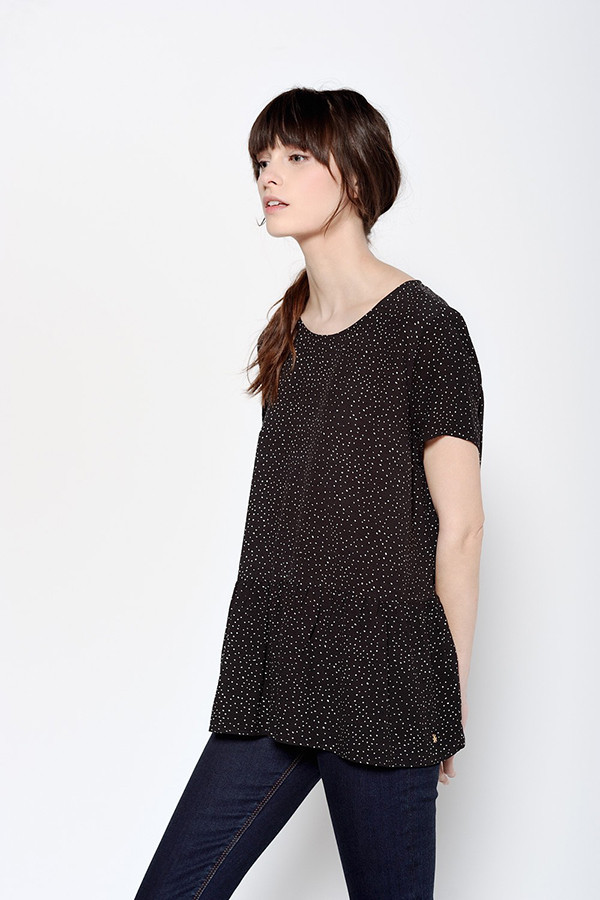 DES PETITS HAUTS FILOMI BLACK SHIRT DES PETITS HAUTS FILOMI BLACK SHIRT