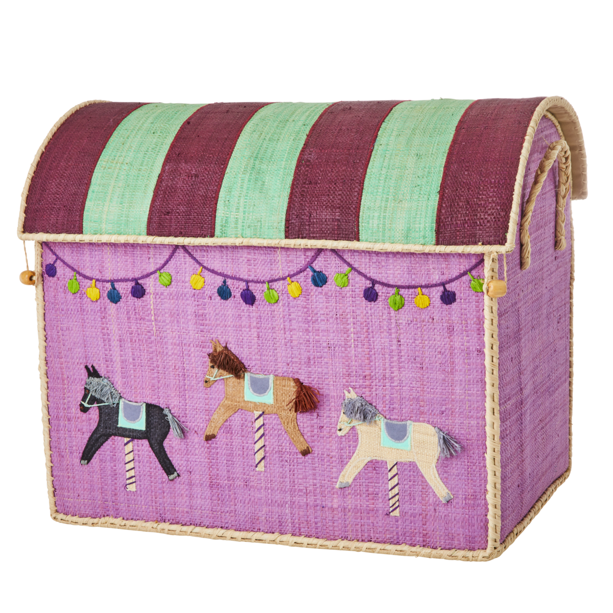 Kids Rice Large Toy Basket Carousel Design Garmentory