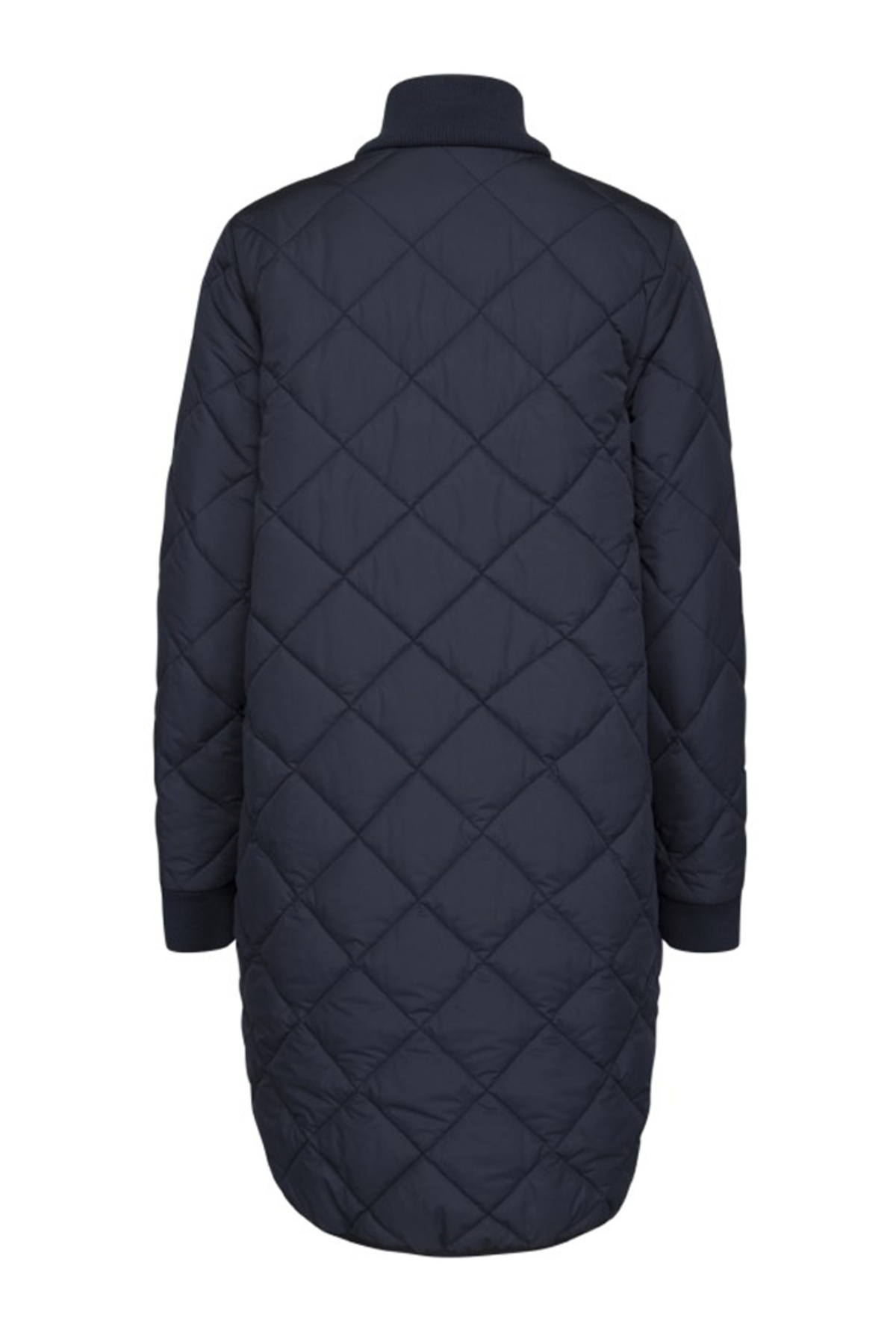 Ilse Jacobsen Quilted Coat Navy Garmentory