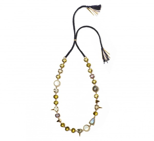Lizzie Fortunato Black Iris Necklace Lizzie Fortunato Black Iris Necklace